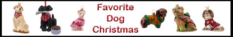 dog christmas ornaments